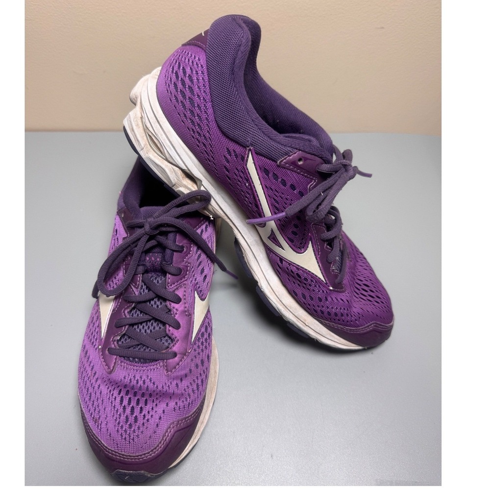 Mizuno Wave Rider 22 Purple White Women's Running Shoes‎ Sneakers Size 9